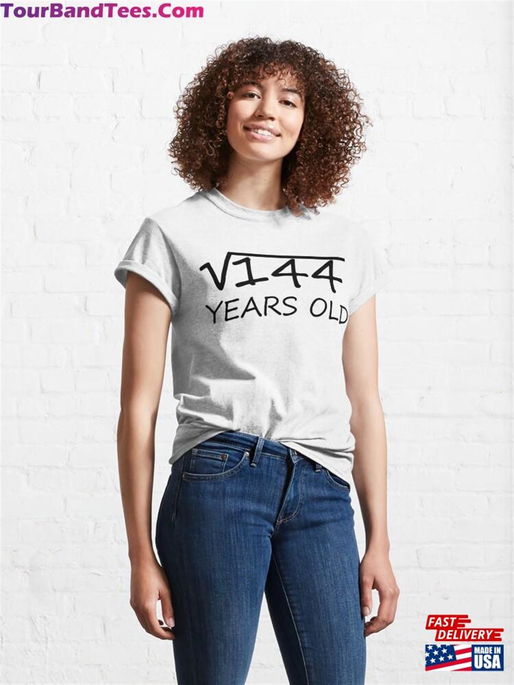 Years Old Square Root Of 12Th Birthday Design Classic T-Shirt Unisex 29Uf112419 – Utopia Fashion