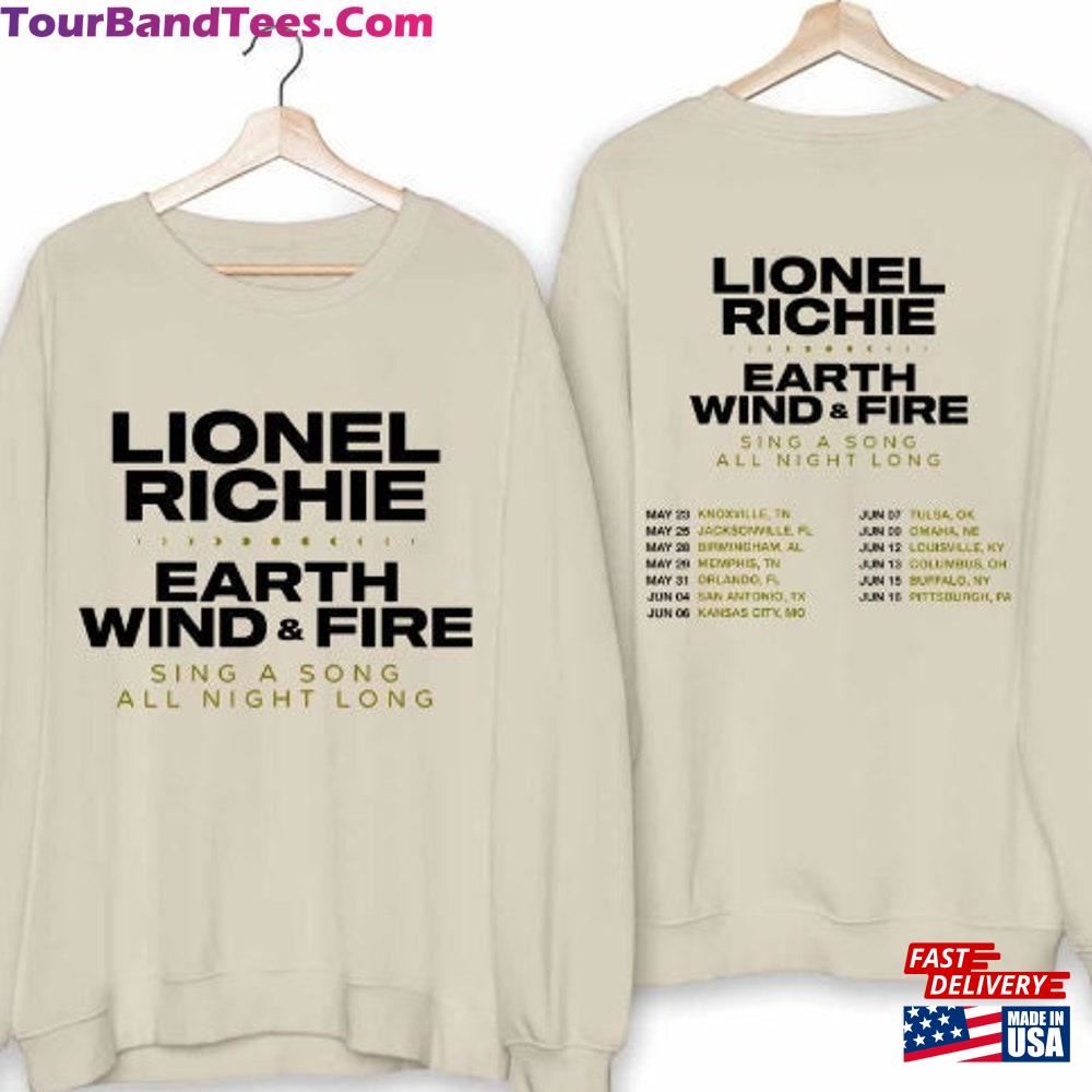 Sided Lionel Richie And Earth Wind Amp Fire Sweatshirt Classic 29Uf093031 – Utopia Fashion