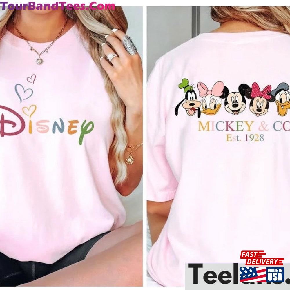 Sided Mickey And Co Friends In Beautiful Bright Vibrant Colours Family Trip Retro Sweatshirt Hoodie 29Uf102975 – Utopia Fashion