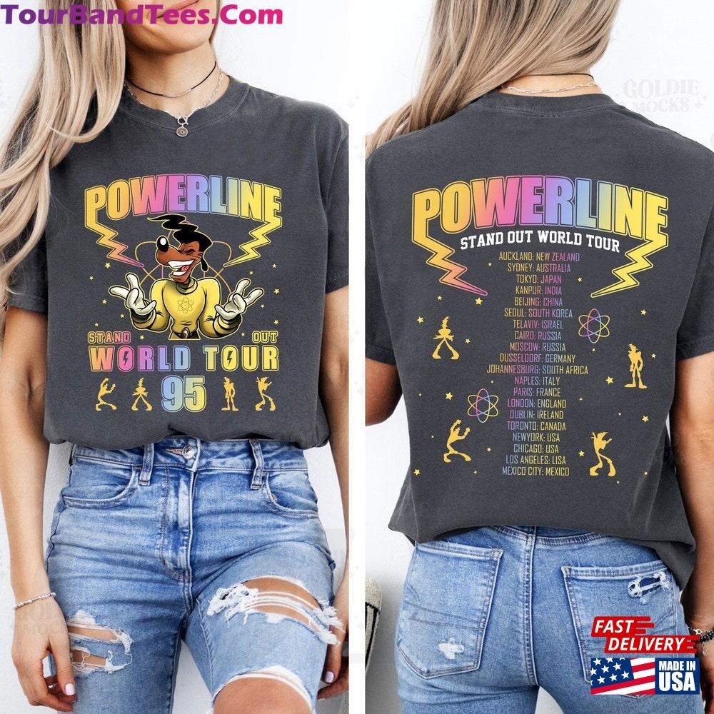 Sided Stand Out Powerline Shirt Retro Disney A Goofy Movie World Tour Hoodie Unisex 29Uf116918 – Utopia Fashion