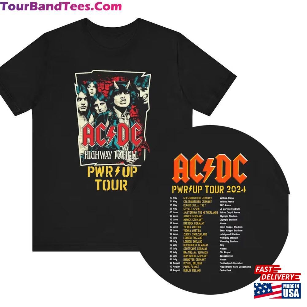 Acdc Pwr Up World Tour Shirt 90S Vinatge T-Shirt Sweatshirt 29Uf092432 – Utopia Fashion