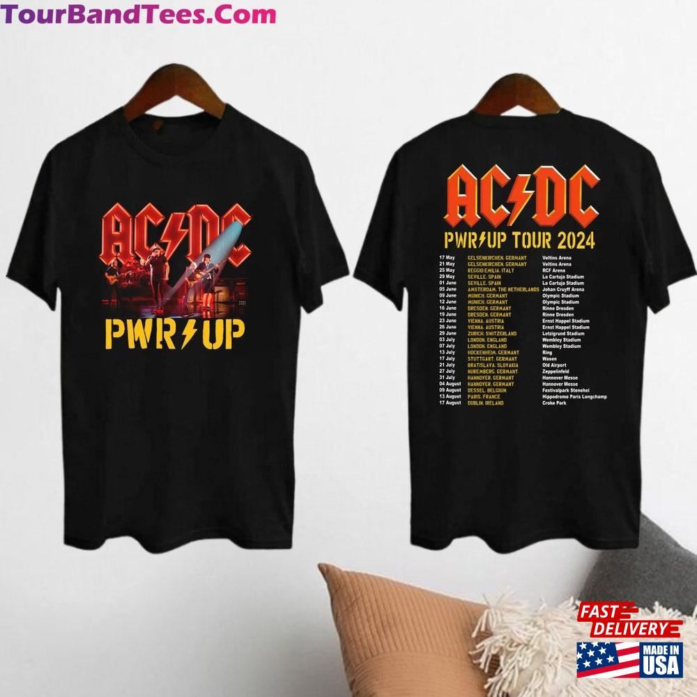 Acdc Pwr Up World Tour Shirt Rock Band Graphic Fan Gift Classic Hoodie 29Uf097318 – Utopia Fashion