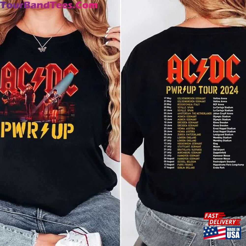 Acdc Pwr Up World Tour Shirt Rock Band Graphic Fan Gift Classic Hoodie 29Uf092143 – Utopia Fashion