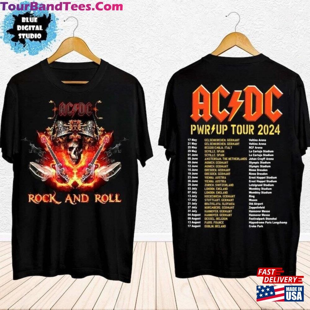 Acdc Pwr Up World Tour Shirt Rock Band Graphic Sweatshirt Classic 29Uf103027 – Utopia Fashion