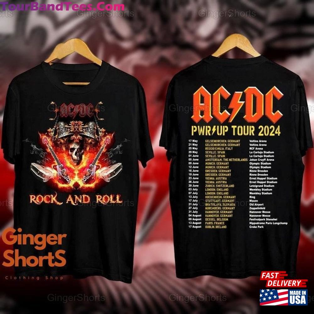 Acdc Pwr Up World Tour Two Sided Shirt T-Shirt Hoodie 29Uf097560 – Utopia Fashion