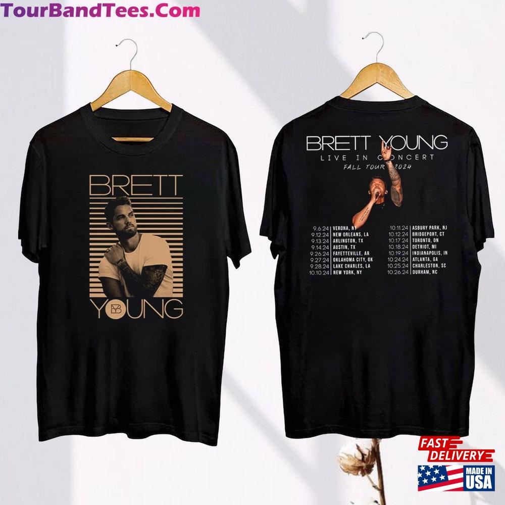 Brett Young Fall Tour T-Shirt 90S Vintage Shirt Fan Gift Hoodie 29Uf115562 – Utopia Fashion