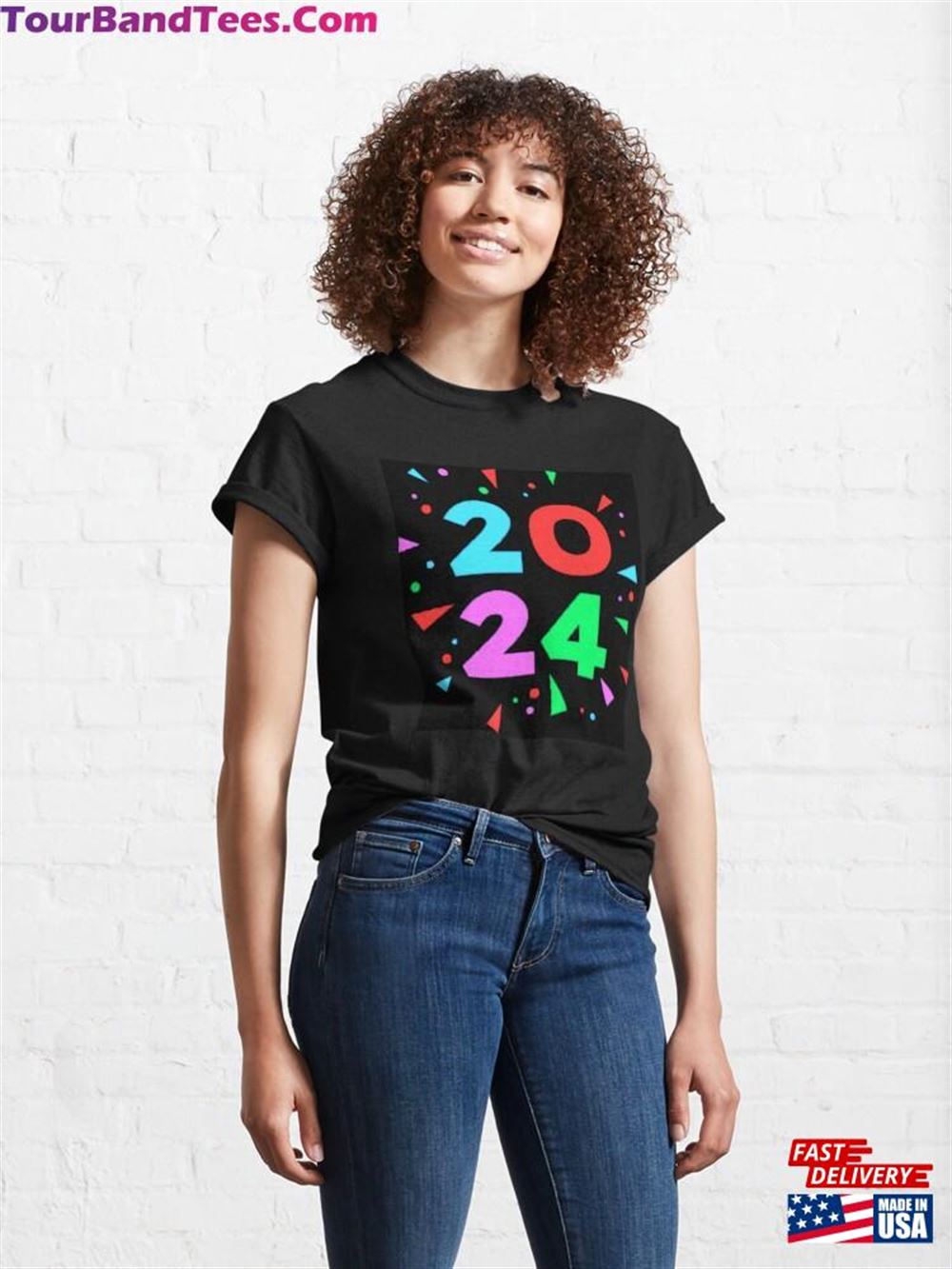 Colorful Happy New Year Classic T-Shirt Unisex 29Uf102423 – Utopia Fashion