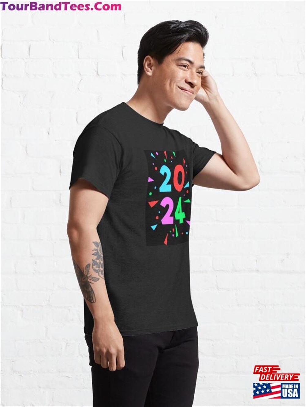 Colorful Happy New Year Classic T-Shirt Unisex 29Uf102423 – Utopia Fashion