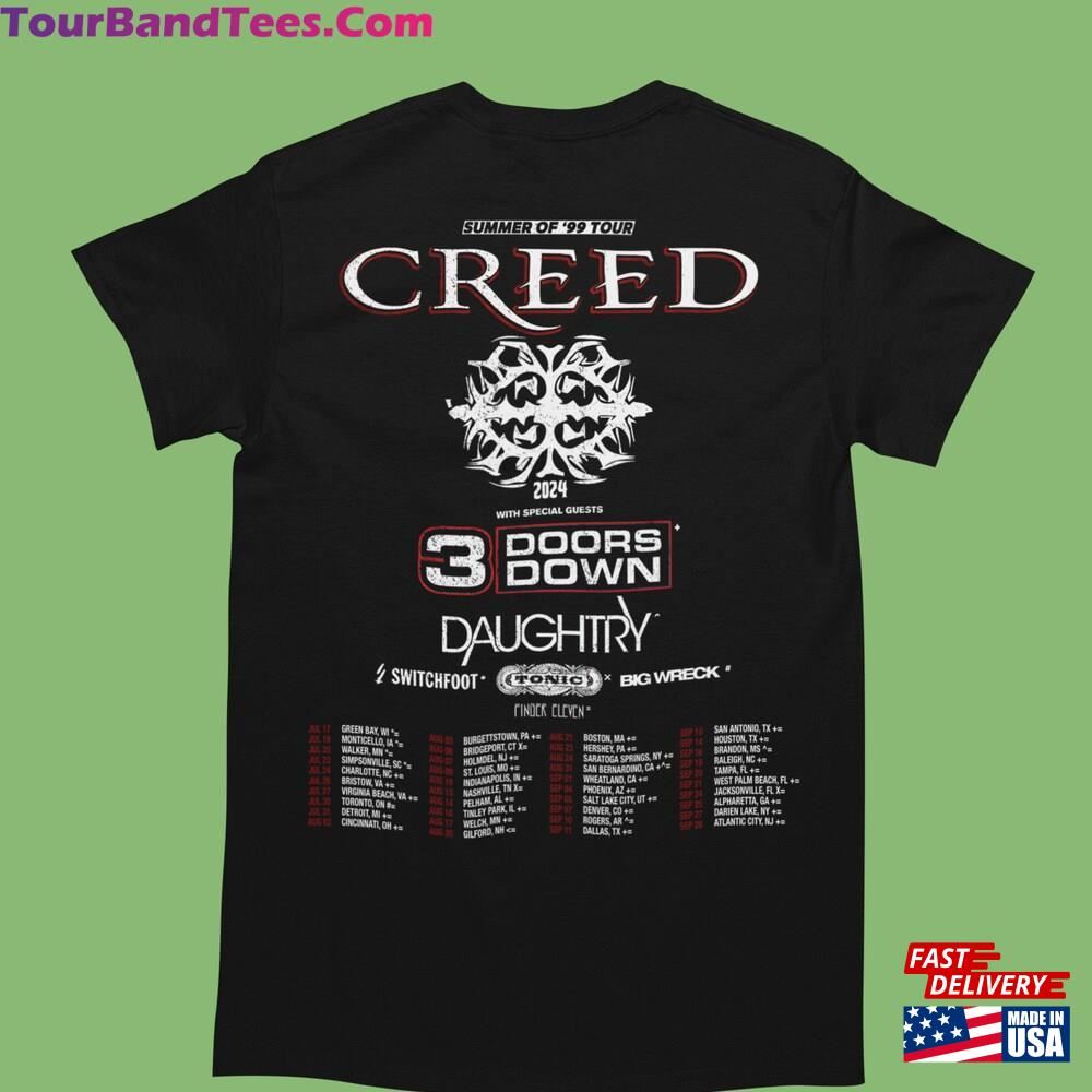 Creed Band Summer Of Tour Shirt Fan Gift Concert Merch Classic Unisex 29Uf095910 – Utopia Fashion