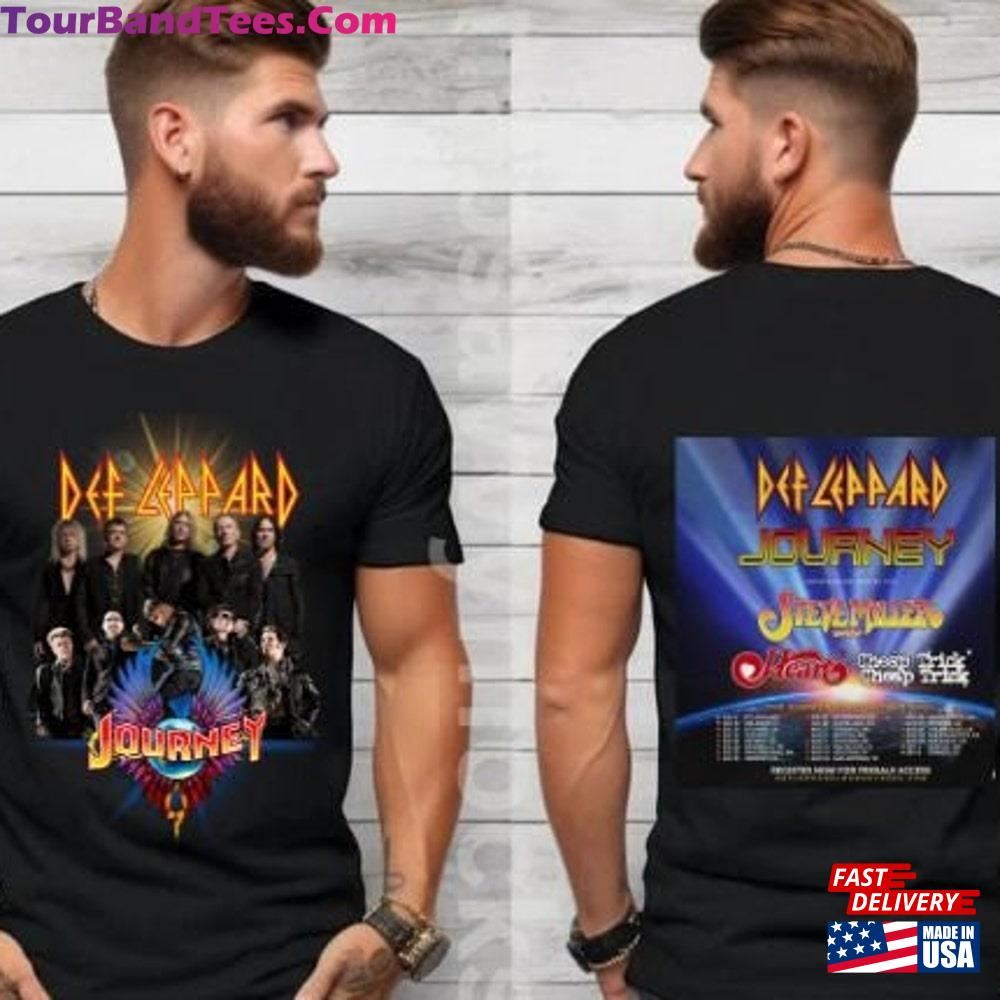 Def Leppard And Journey Summer Stadium Tour Shirt Band Sweatshirt Classic 29Uf097600 – Utopia Fashion