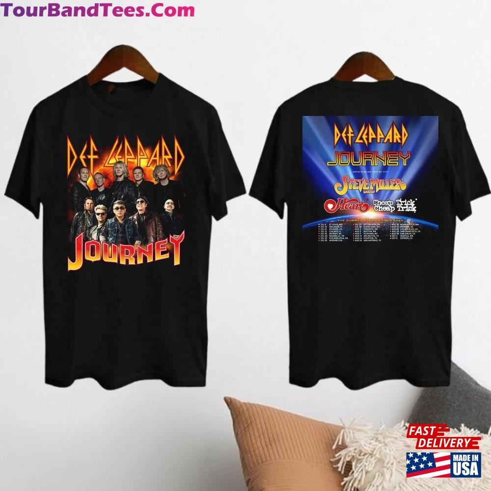 Def Leppard And Journey Summer Stadium Tour Shirt Fan Band T-Shirt Hoodie 29Uf098200 – Utopia Fashion