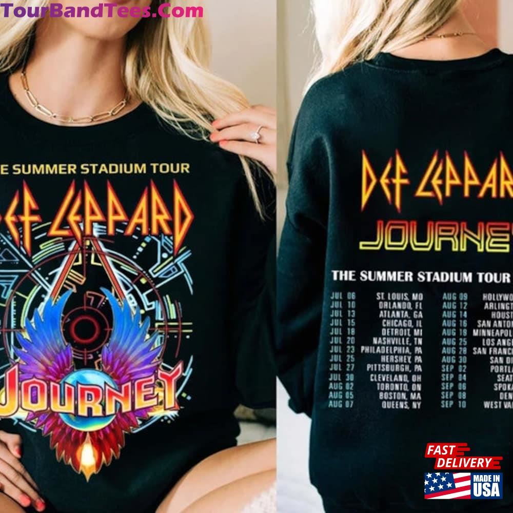 Def Leppard And Journey Summer Stadium Tour Shirt Fan Band Unisex T-Shirt 29Uf096281 – Utopia Fashion