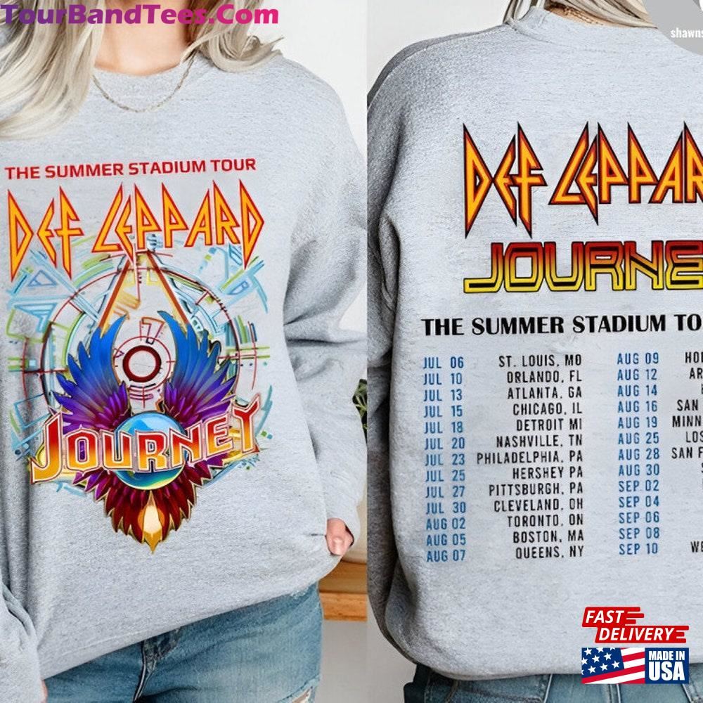 Def Leppard And Journey Summer Stadium Tour Shirt Fan Hoodie T-Shirt 29Uf107021 – Utopia Fashion