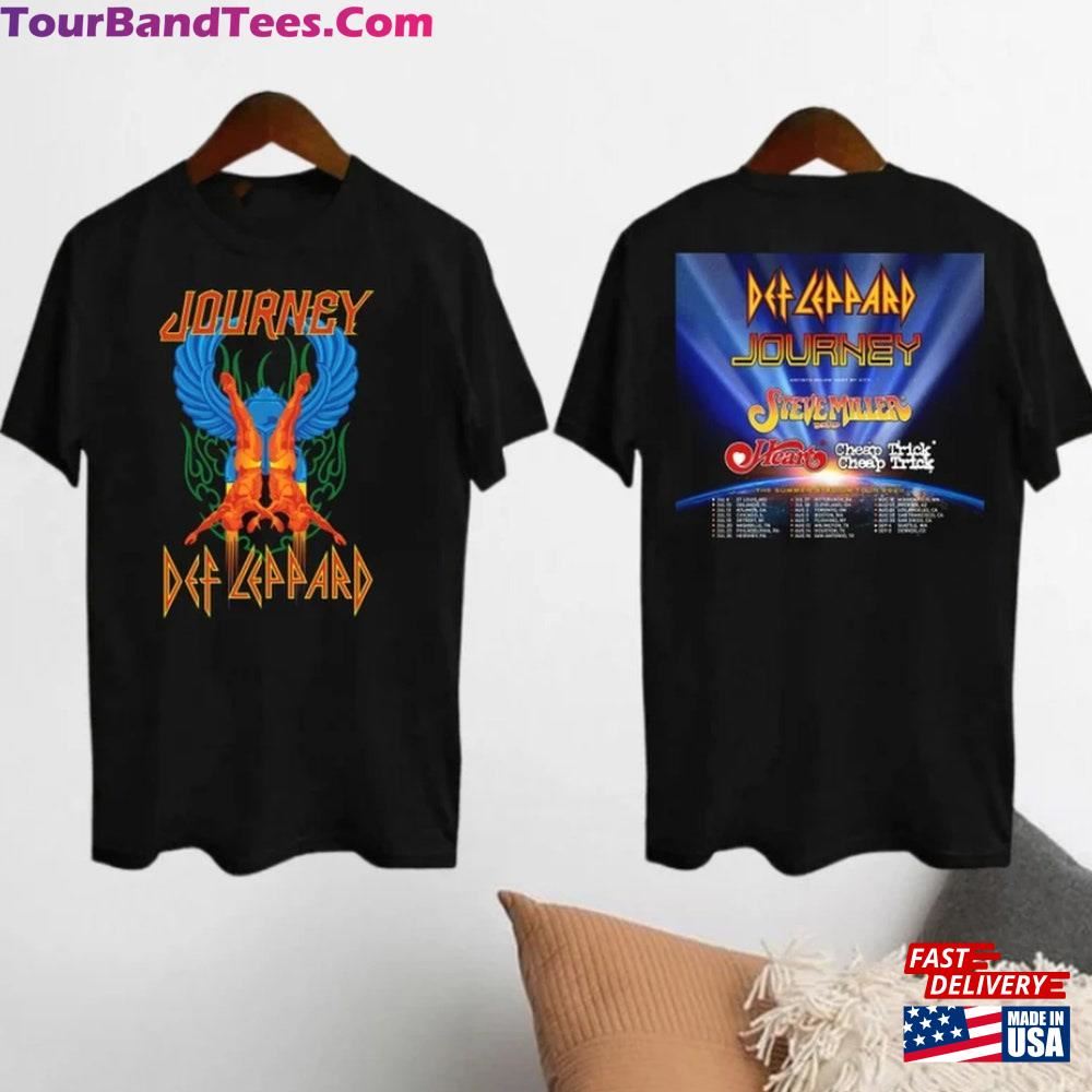 Def Leppard And Journey Tour T-Shirt Fan Shirt Band Merch Hoodie Sweatshirt 29Uf096414 – Utopia Fashion