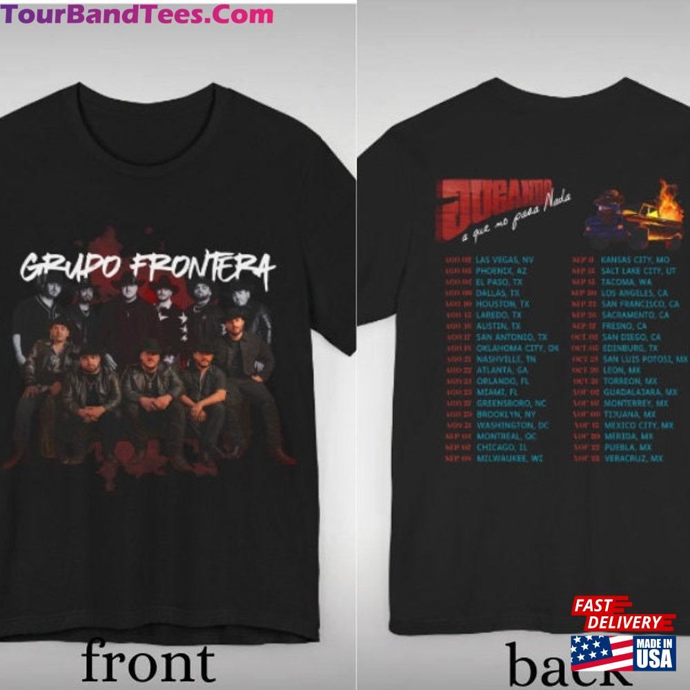 Grupo Frontera Tour Jugando A Que No Pasa Nada Mexican Band Hoodie Sweatshirt 29Uf106667 – Utopia Fashion