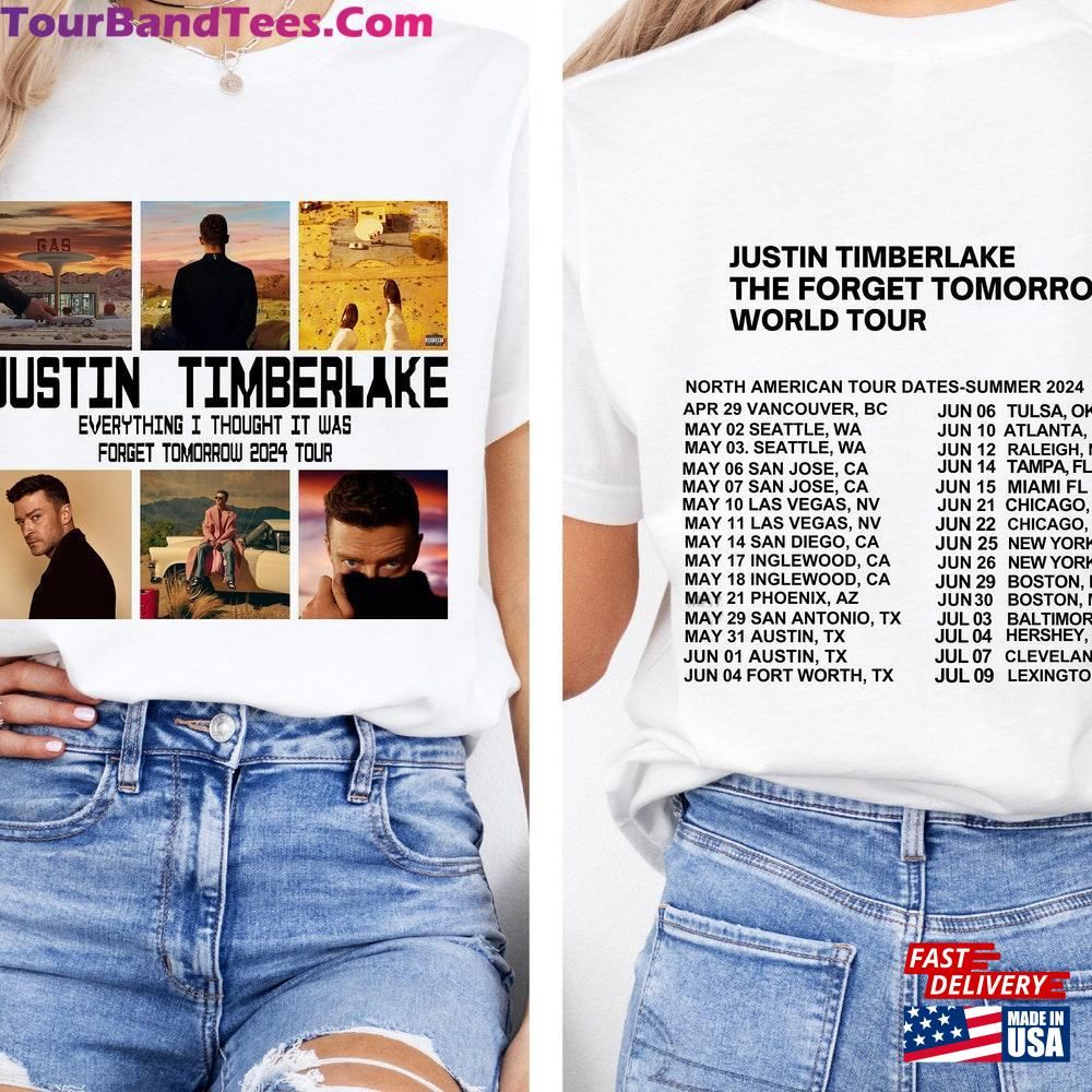 Justin Timberlake Tour Shirt Forget Tomorrow World Hoodie Unisex Graphic 29Uf106318 – Utopia Fashion