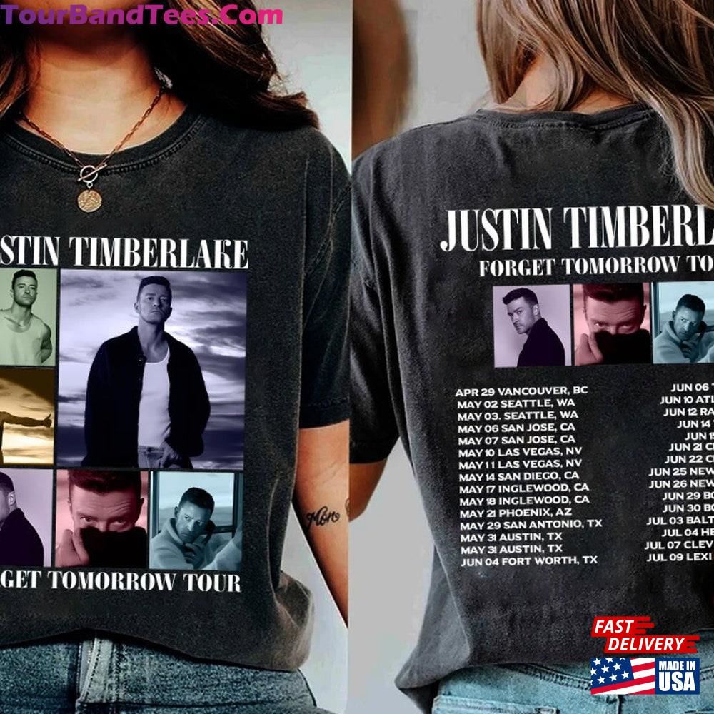 Justin Timberlake Tour Shirt Forget Tomorrow World Unisex Graphic Hoodie Classic 29Uf116921 – Utopia Fashion