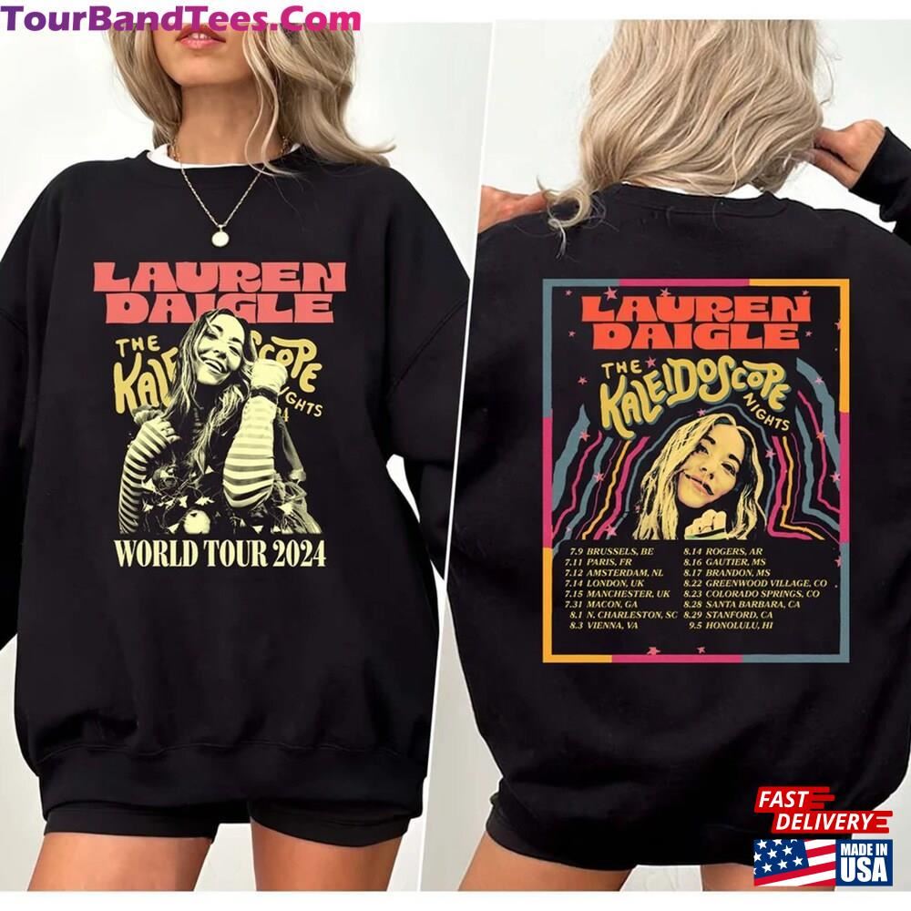 Lauren Daigle The Kaleidoscope Tour Png Thank God I Do Retro Concert Unisex Hoodie 29Uf096719 – Utopia Fashion