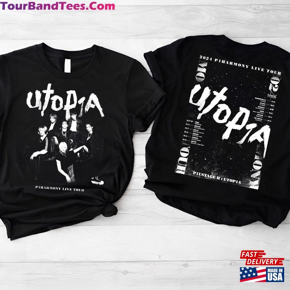 P1Harmony Live Tour P1Ustage H Utop1A Shirt Kpop World Sweatshirt Hoodie 29Uf102715 – Utopia Fashion