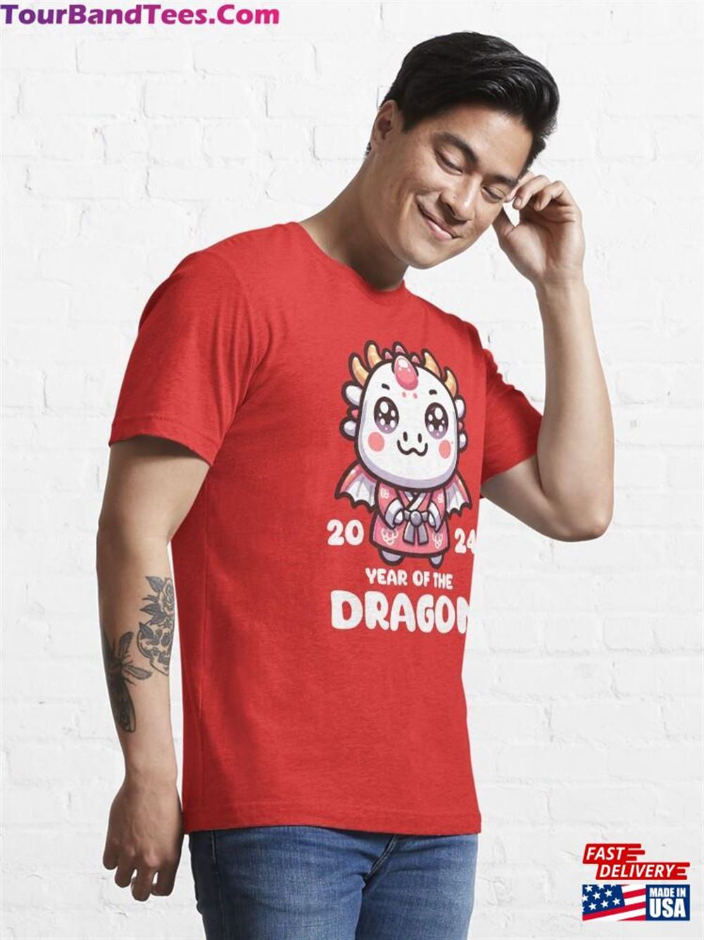 Year Of The Dragon Essential T-Shirt Classic Sweatshirt 29Uf116671 – Utopia Fashion