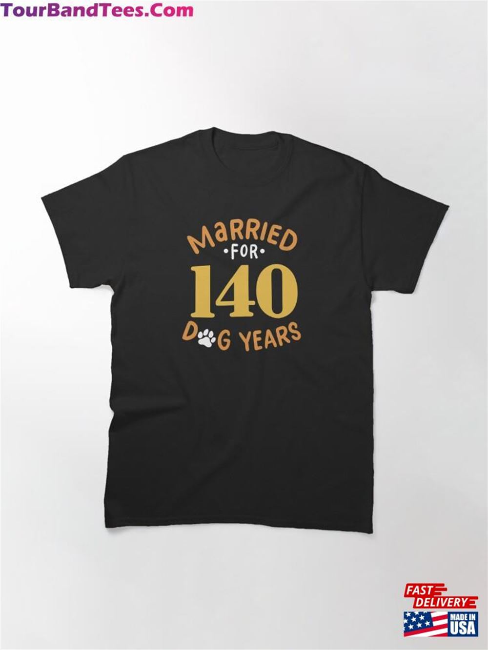 20Th Wedding Anniversary Married For Dog Years Classic T-Shirt Hoodie 29Uf112343 – Utopia Fashion