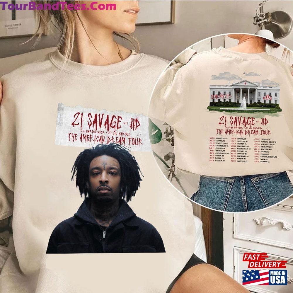 Savage Tour Shirt The American Dream Rap Hip Hop Hoodie Sweatshirt 29Uf098038 – Utopia Fashion