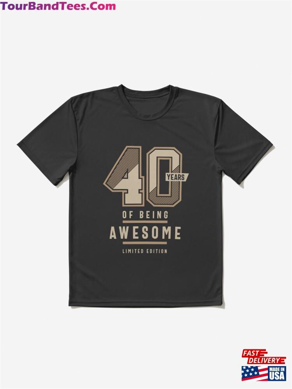 Years Of Being Awesome 40Th Birthday Gift Active T-Shirt Hoodie 29Uf115585 – Utopia Fashion