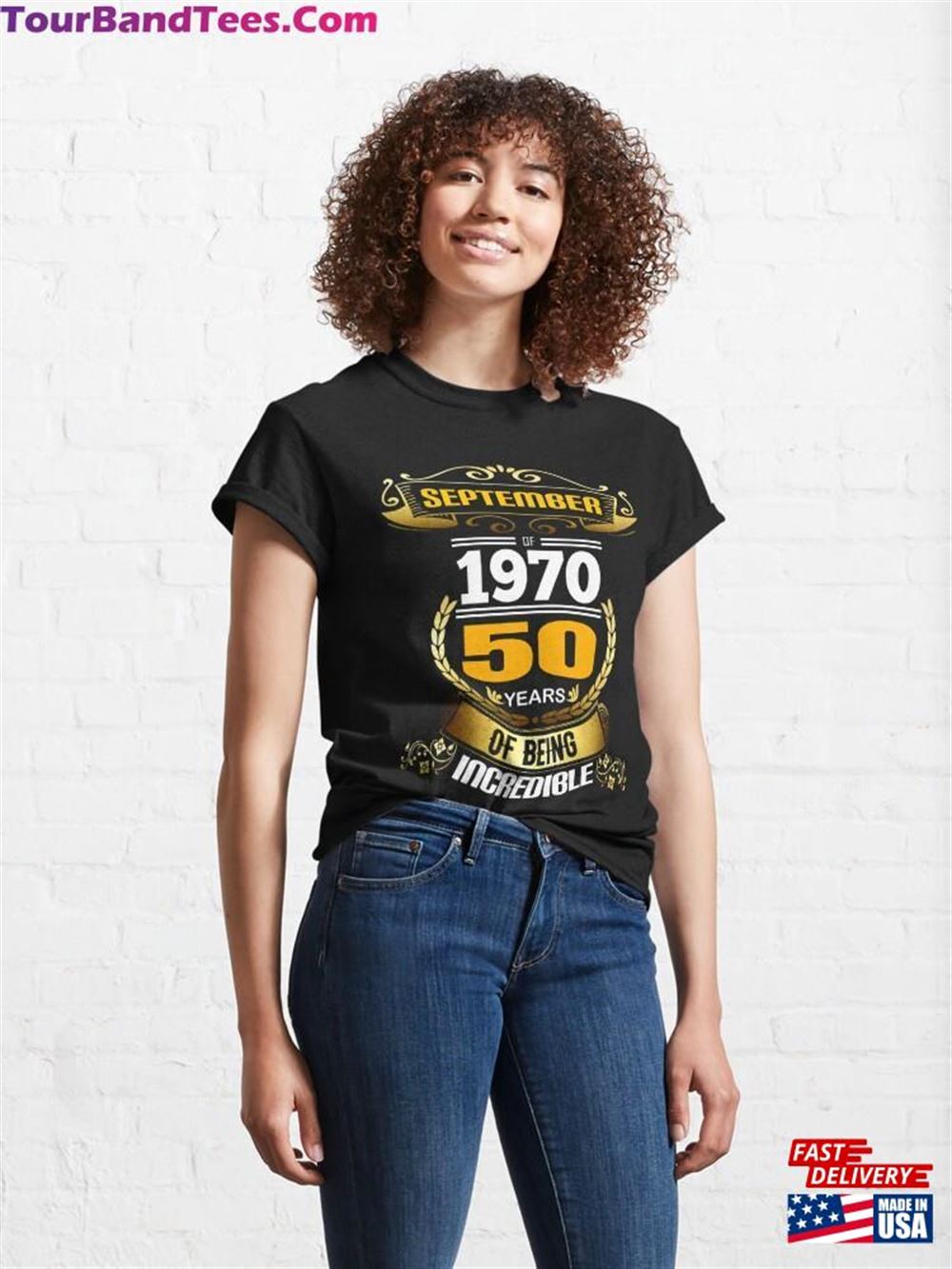 50Th Anniversary In September Classic T-Shirt Sweatshirt 29Uf106375 – Utopia Fashion