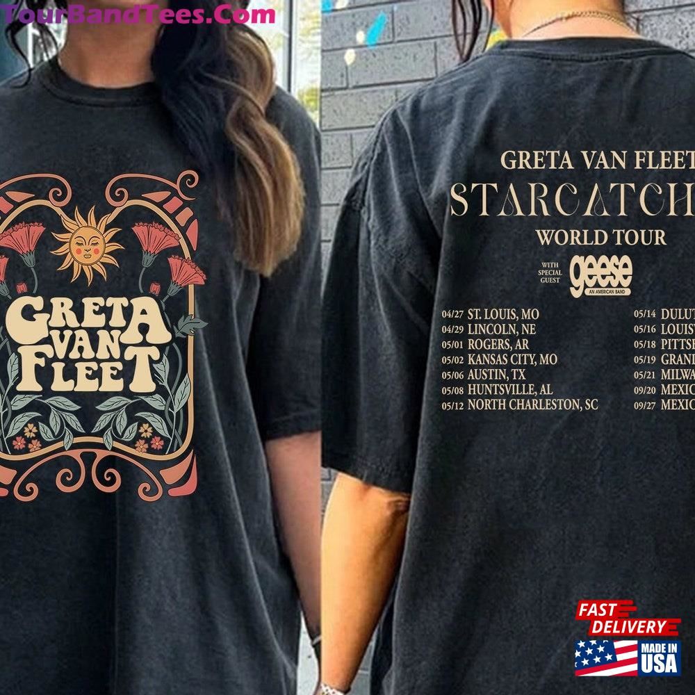 90S Greta Van Fleet Band Shirt World Tour Merch Unisex Hoodie 29Uf093219 – Utopia Fashion