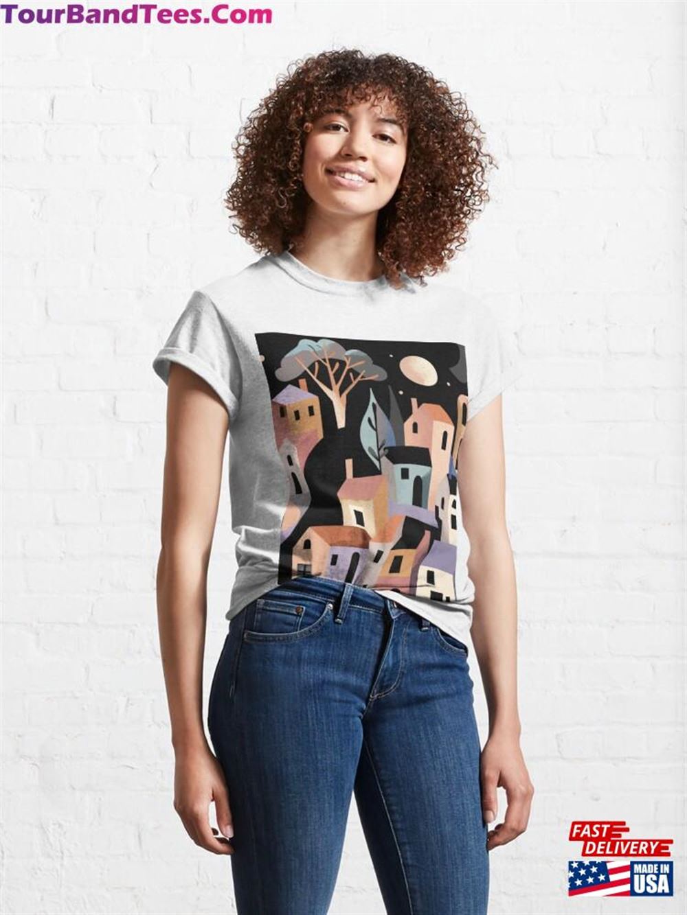 A City View Design Art Classic T-Shirt 29Uf106077 – Utopia Fashion