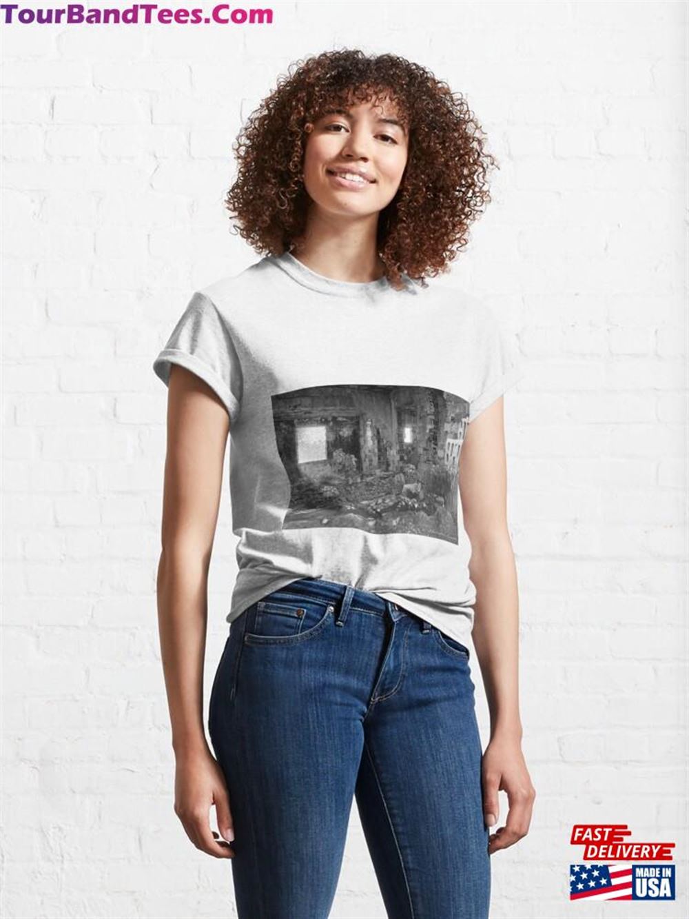 Abandoned Building Inside Ferms And Plants Overtaking The Rubble Classic T-Shirt Hoodie Sweatshirt 29Uf116752 – Utopia Fashion