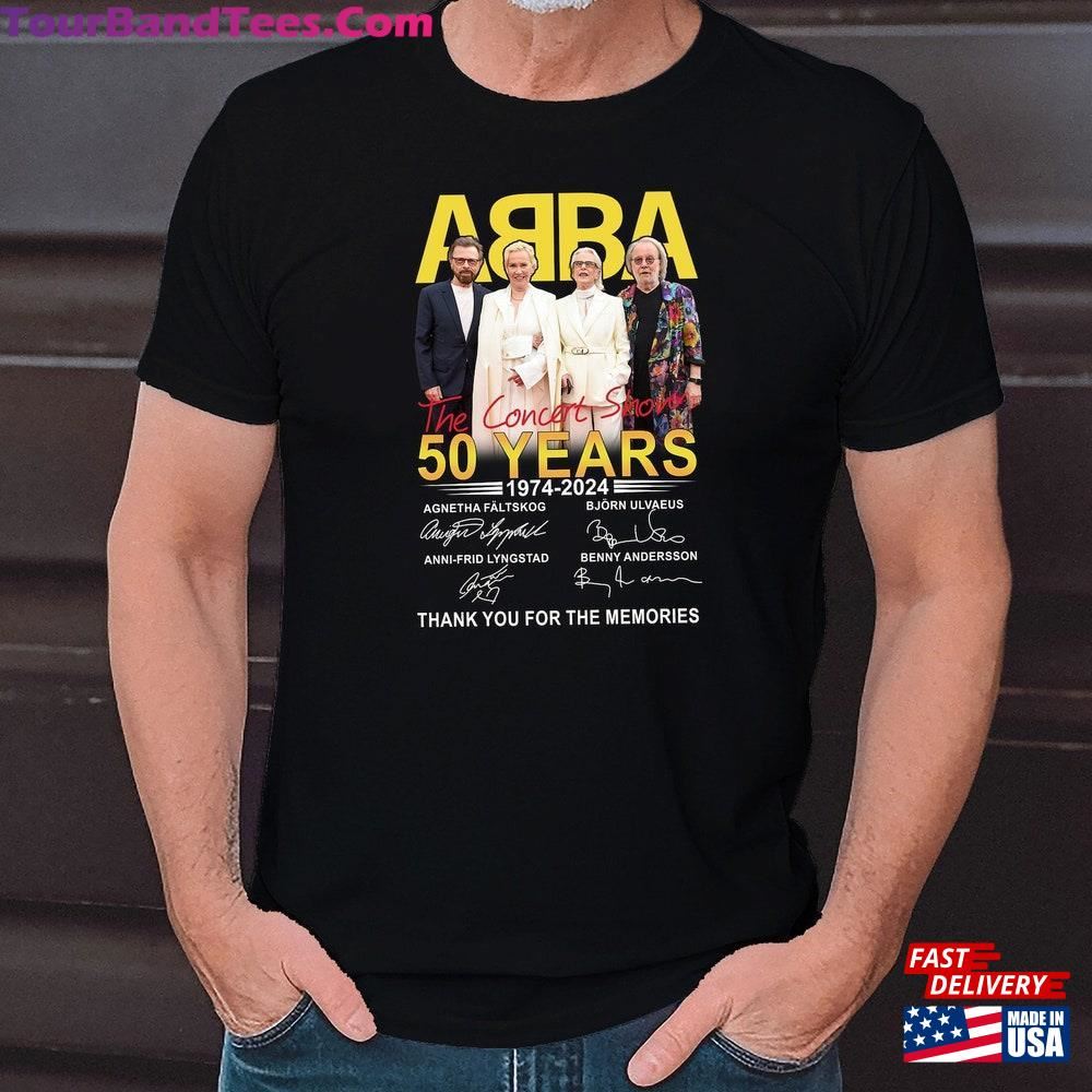 Abba Band 50Th Anniversary Signature T-Shirt Hoodie 29Uf098015 – Utopia Fashion