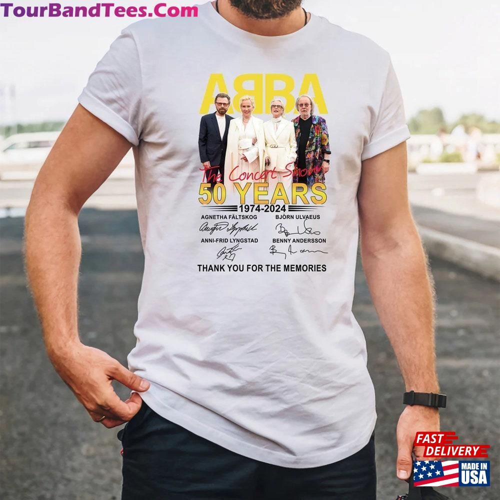 Abba Band 50Th Anniversary Signature T-Shirt The Concert Show Tshirt Full Size S Hoodie Sweatshirt 29Uf093093 – Utopia Fashion