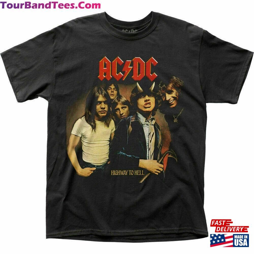 Ac Dc Lp Cover T-Shirt Men Licensed Rock N Roll Music Band Tee New Black Acdc Cotton Sweatshirt 29Uf117335 – Utopia Fashion