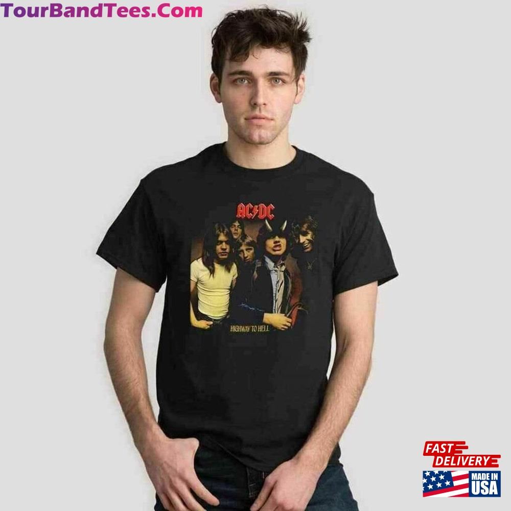 Ac Dc Lp Cover T-Shirt Men Licensed Rock N Roll Music Band Tee New Black Acdc Cotton Sweatshirt 29Uf117335 – Utopia Fashion