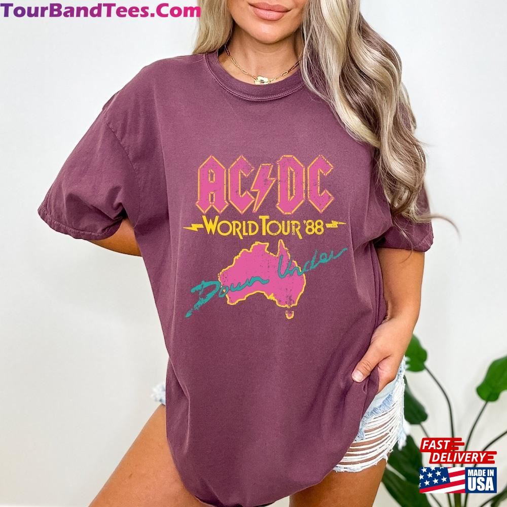 Acdc World Tour Distressed T-Shirt Unisex Vintage Shirt Music Concert Sweatshirt 29Uf106936 – Utopia Fashion