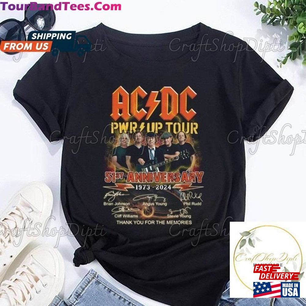 Acdc Years Signatures T-Shirt Pwr Up World Tour Shirt Sweatshirt Hoodie Unisex 29Uf102340 – Utopia Fashion