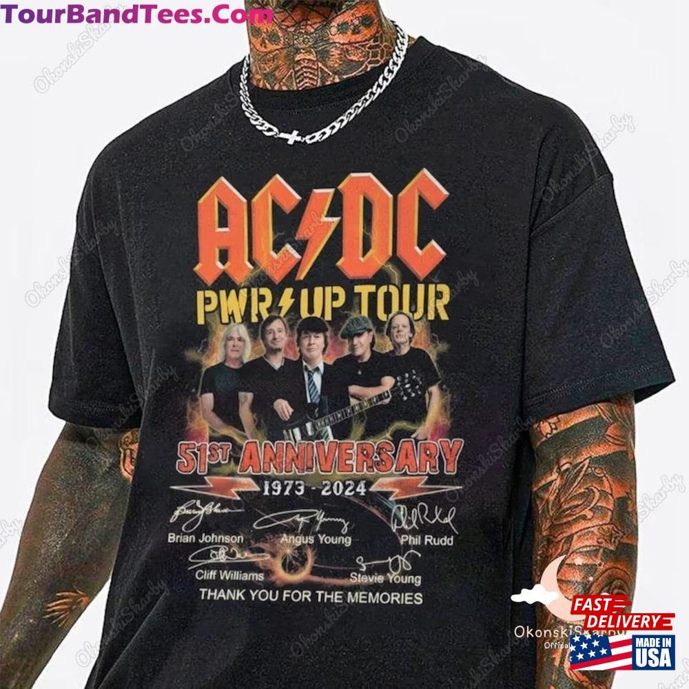 Acdc 51St Anniversary Shirt Thank You For The Memories Signatures Hoodie Unisex 29Uf101302 – Utopia Fashion