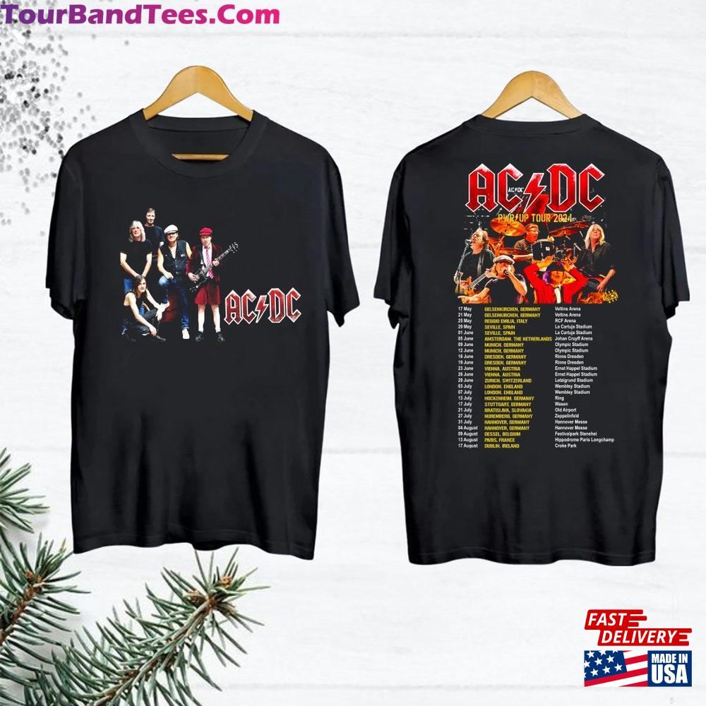 Acdc Band Tour Shirt Pwr Up Rock Hoodie T-Shirt 29Uf111769 – Utopia Fashion