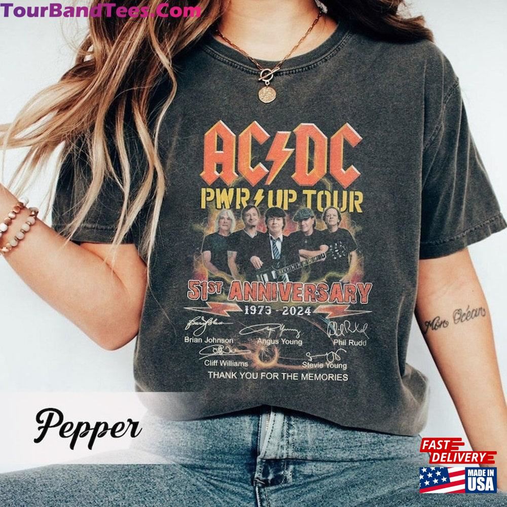 Acdc Band Years Signatures T-Shirt Rock Pwr Up Tour Shirt Fan Gift Classic 29Uf092761 – Utopia Fashion