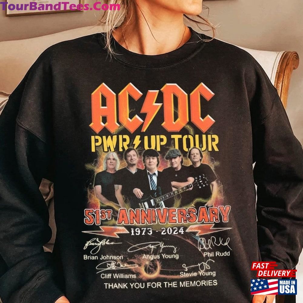 Acdc Band Years Signatures T-Shirt Rock Pwr Up Tour Shirt Fan Gift Classic Hoodie 29Uf102841 – Utopia Fashion