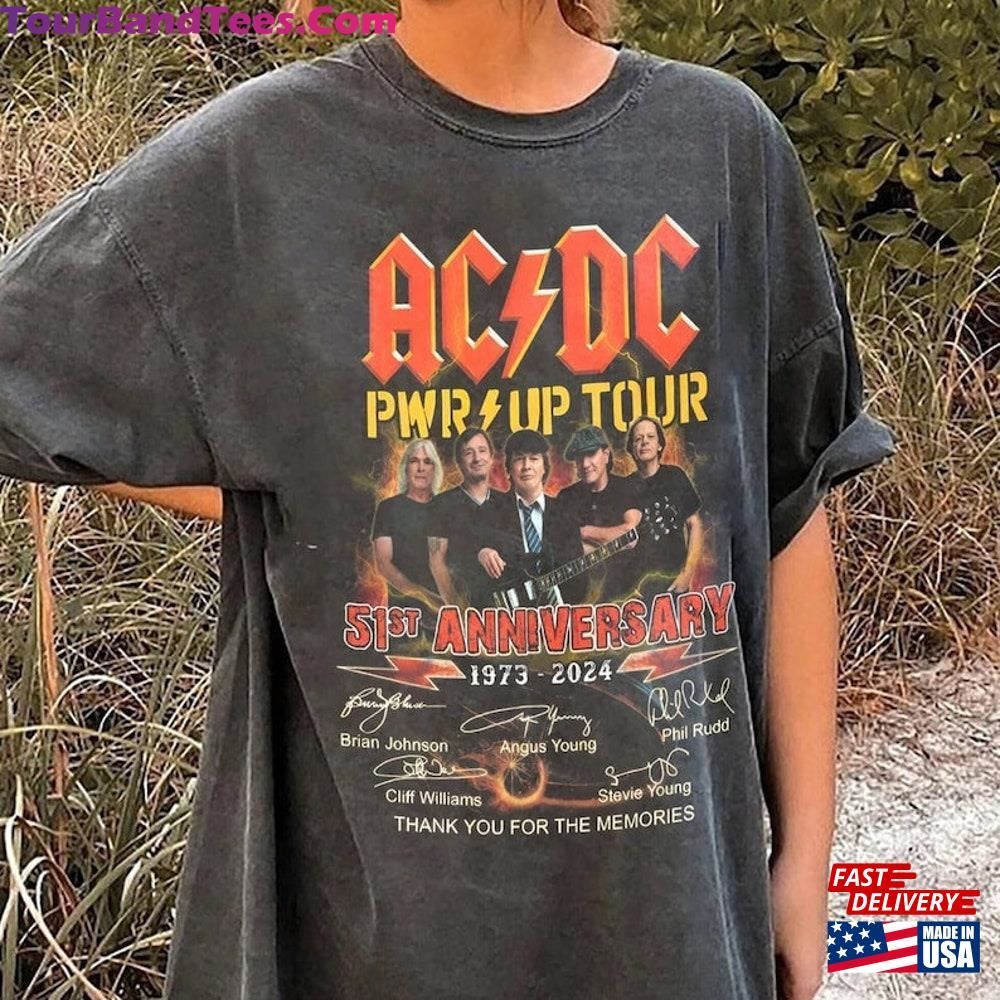 Acdc Band Years Signatures T-Shirt Rock Pwr Up Tour Shirt Fan Gift Sweatshirt 29Uf117939 – Utopia Fashion