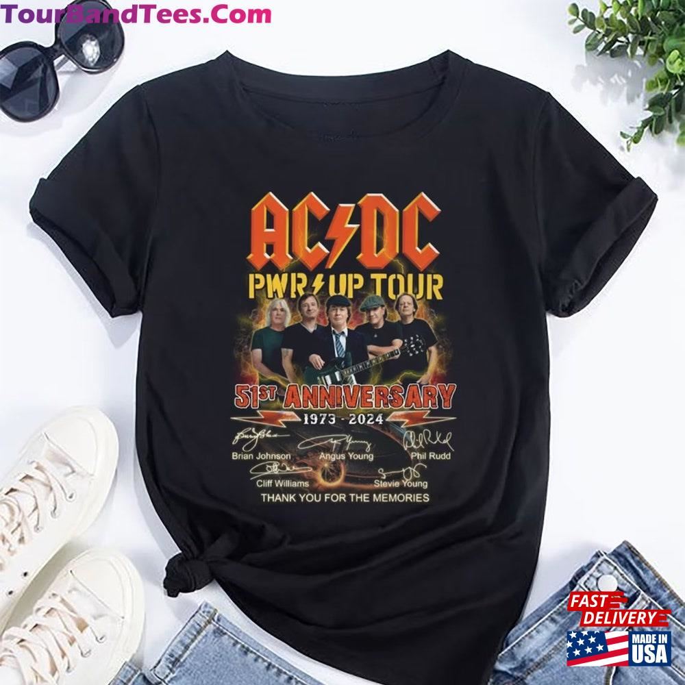 Acdc Band Years Signatures T-Shirt Shirt Rock Pwr Up Tour Sweatshirt 29Uf101738 – Utopia Fashion