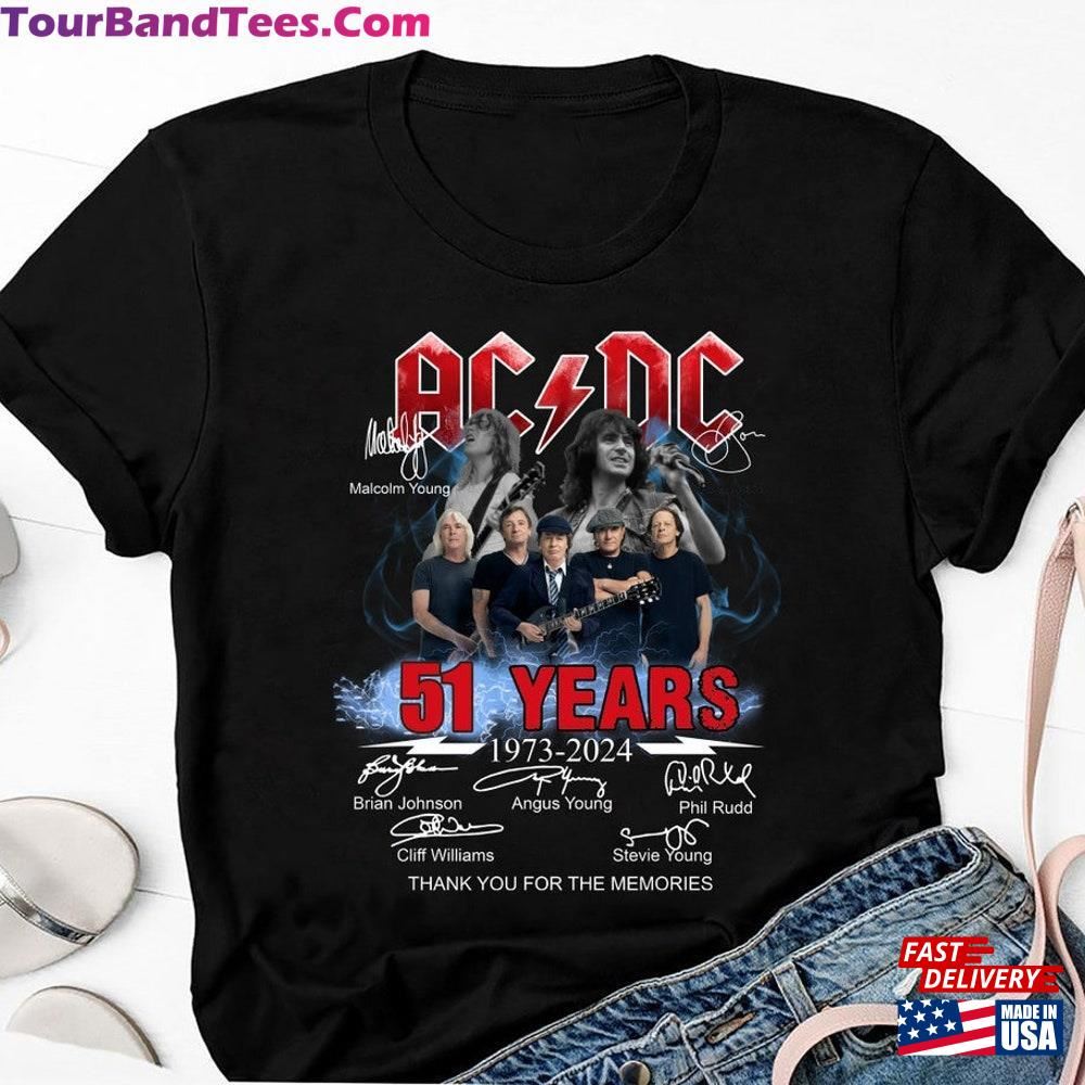 Acdc Band 51St Anniversary Signature T-Shirt 90S Vintage Ac Classic Sweatshirt 29Uf112918 – Utopia Fashion