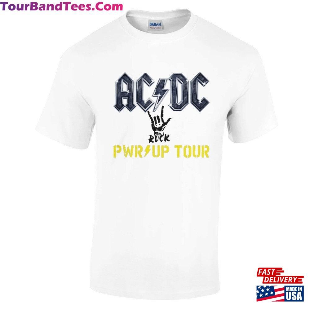 Acdc Band Ac Dc Rock Music Pwr Up Tour With Dates T-Shirt Classic Sweatshirt 29Uf102646 – Utopia Fashion