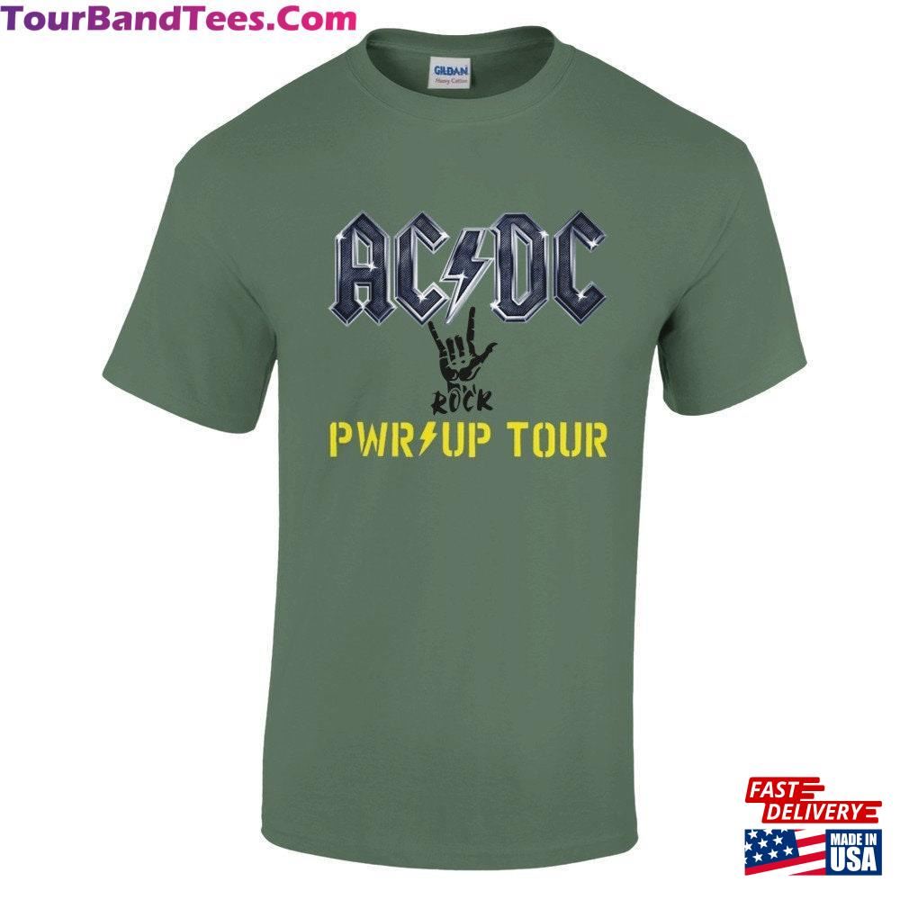 Acdc Band Ac Dc Rock Music Pwr Up Tour With Dates T-Shirt Classic Sweatshirt 29Uf102646 – Utopia Fashion