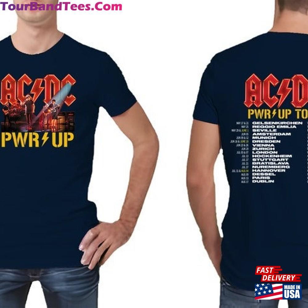 Acdc Band Ac Dc Rock Music Pwr Up Tour With Dates T-Shirt Sweatshirt 29Uf098091 – Utopia Fashion