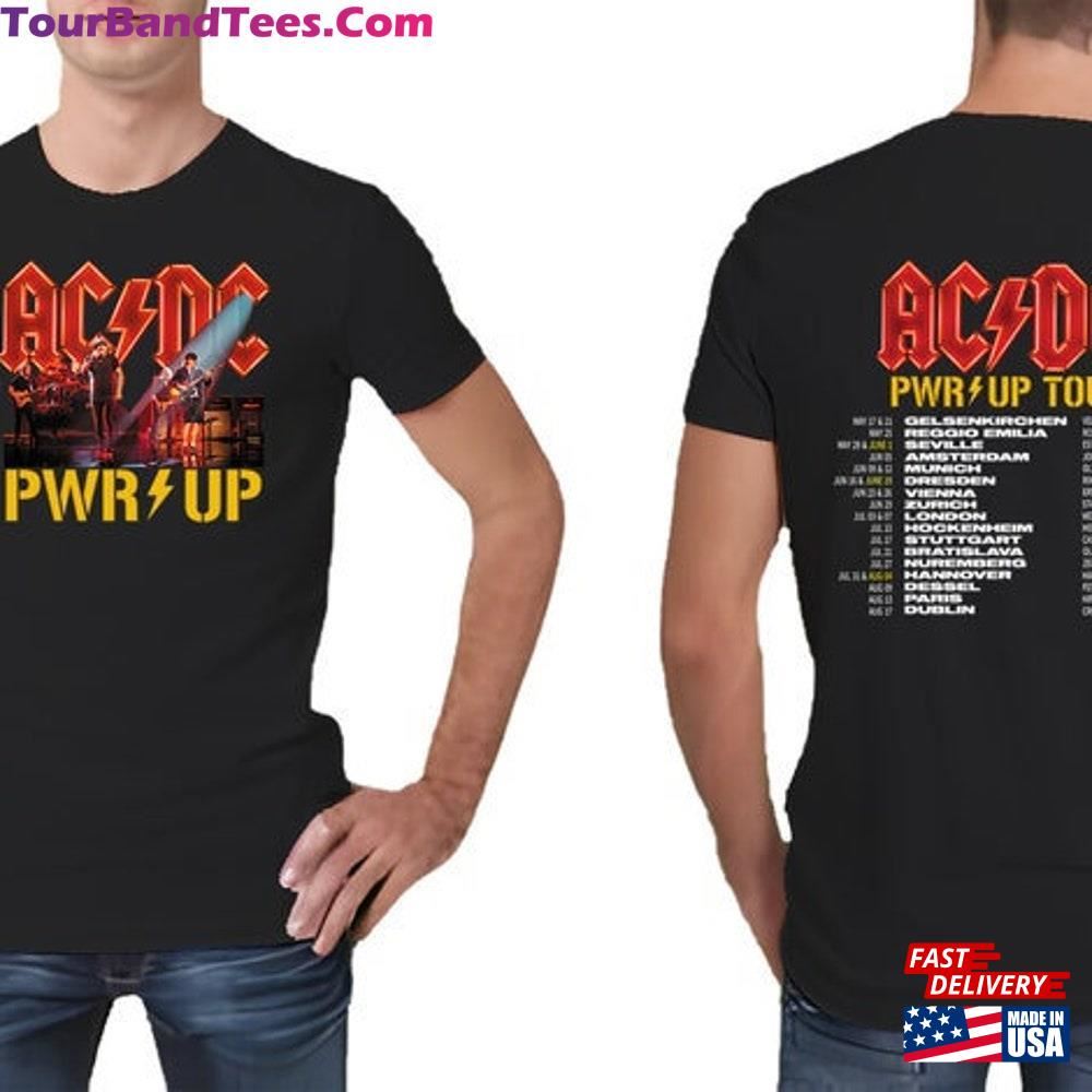 Acdc Band Ac Dc Rock Music Pwr Up Tour With Dates T-Shirt Sweatshirt 29Uf092638 – Utopia Fashion