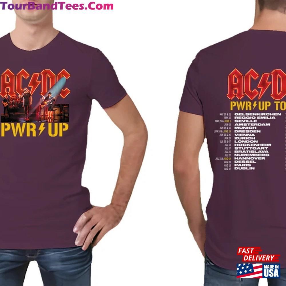 Acdc Band Ac Dc Rock Music Pwr Up Tour With Dates T-Shirt Unisex 29Uf096960 – Utopia Fashion