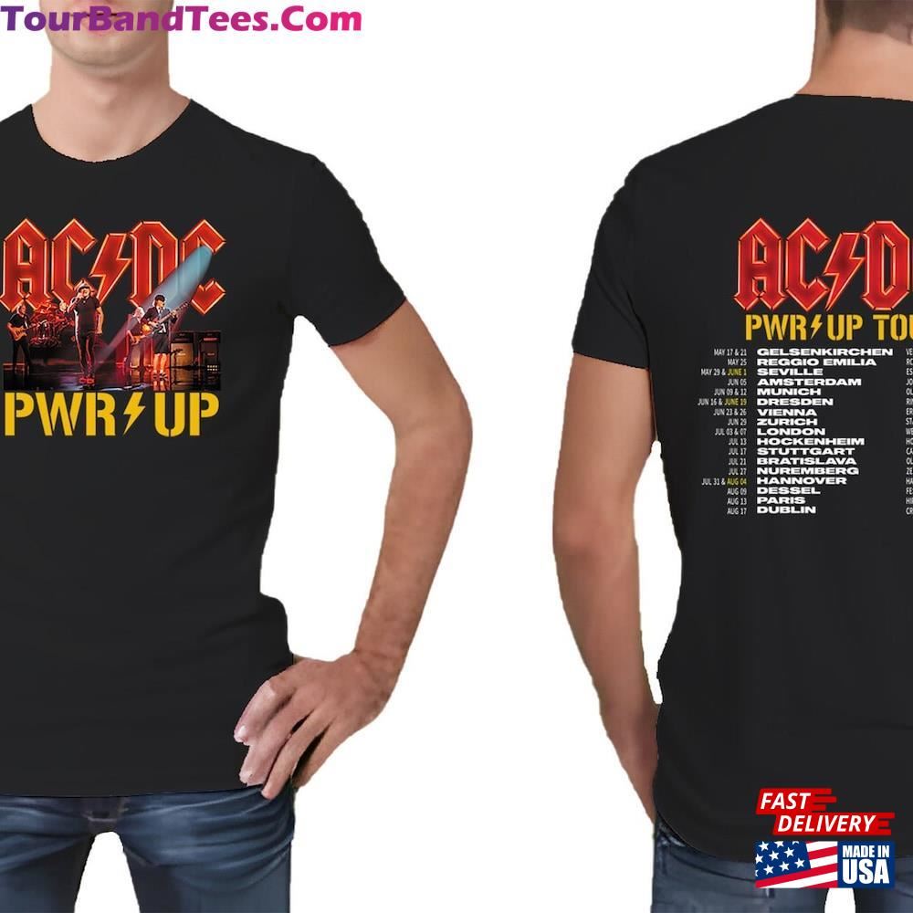 Acdc Band Rock Music Pwr Up Tour With Dates T-Shirt Men S Women Children Hoodie 29Uf100834 – Utopia Fashion